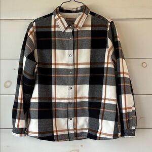 Victory Outfitters Snap Front Sherpa Lined Flannel Shacket